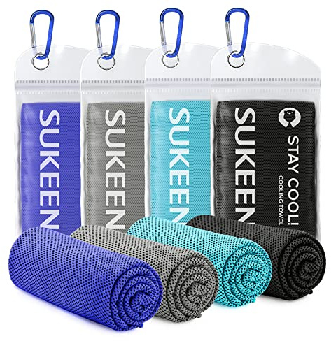 Sukeen Cooling Towel for Neck and Face (40x12), Microfiber Bulk Cooling Towels for Athletes Cooling Neck Wraps Instant Cooling Towels for Yoga,Gym,Golf,Running,Fitness and Workout