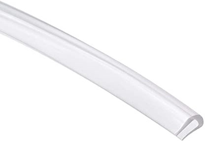 TA-VIGOR Joint de garniture, feuille de protection en U en PVC transparent, convient aux bords de 1 à 1,5 mm, longueur 5 m, bordure en U de 0,5 cm de hauteur