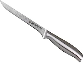 Quttin Cuchillo Jamonero Waves Plateado 16 cm