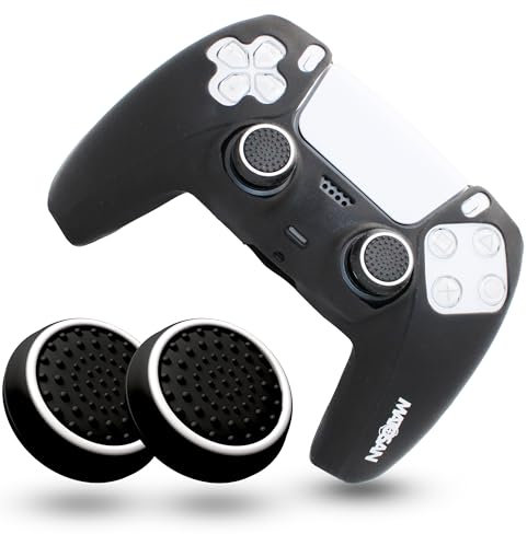 MatoSan® Custodia per controller in silicone - Custodia antiscivolo Grip Skin - Compatibile con controller PS5 - Cover antiscivolo con cuscinetti per i pollici - Custodia protettiva Accessori per