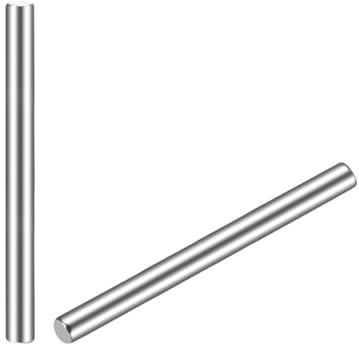 TOP-VIGOR 20Pcs 2mm x 25mm Dowel Pins Shelf Support Pegs, 304 Stainless Steel Cylindrical Shelf Support Pin Fasten Elements Silver Tone