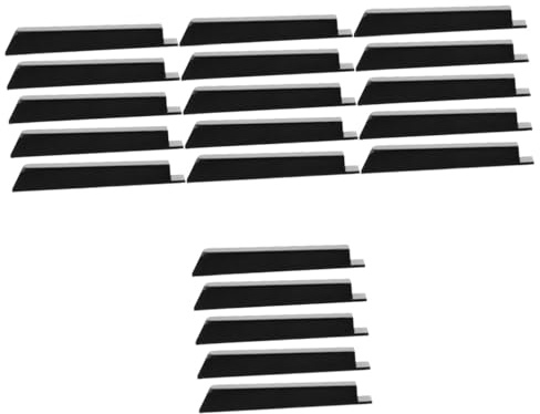 Toyvian 20 STK Piano-schwarzes Tastenzubehör Klavier zubehör klavierzubehör Piano Verschleißteile Tastatur Klavier Reparatur von tastenauflagen zubehör für die klavierreparatur Plastik