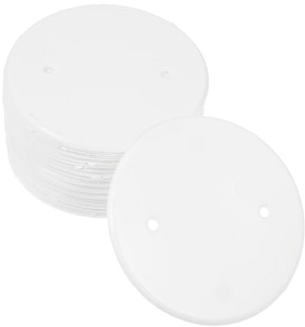 Mikikit Deckenabdeckplatte 60er Set Pp Kunststoff Weiß Steckdose Deckenabdeckung Wandschutz Feuerhemmend