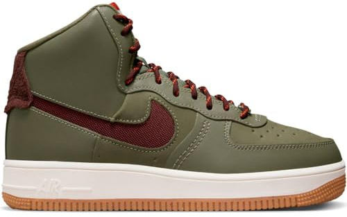 Nike Air Force 1 Sculpt Wild, Sneaker Mujer, Medium Olive Earth Phantom Gum Med Brown, 40 EU