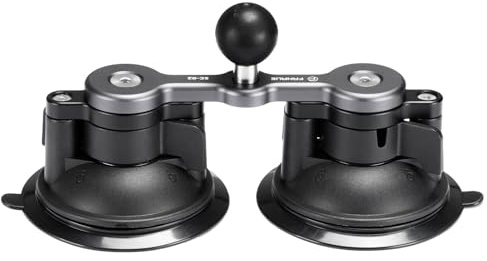 FANAUE Twist Lock Saugnapf Basis mit 1-Zoll-Kugel-Adapter kompatibel mit RAM Mount B Größe Doppelsockelarm & Fahrrad Motorrad Telefonhalterung, Auto-Handyhalterung Basis Anwendbar auf Autozubehör usw