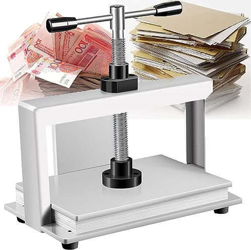 Buchbinder-Notizen, manuelle Pressmaschine, A4/A3-1500 kg Druck, Stahl-Buchbinder-Abflachmaschine für Büro, Rechnungen und mehr