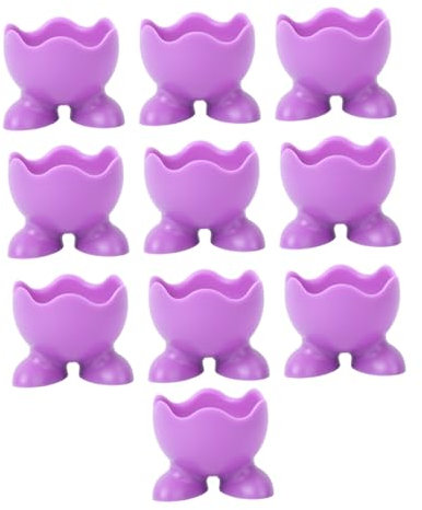 FELTECHELECTR 10pezzi Portauovo in Silicone Resistente al Calore Vaporiera per Uova Utensile da Cucina per Cuocere Vapore o Bollire Le Uova Tazza Portauova