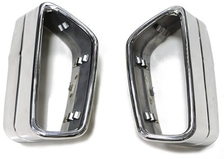 Auspuffrohr Abdeckung Schalldämpfer Spitze Endrohrblenden Für BMW G30 G38 528 530 525 2018 2019 2020 2021,Edelstahl-Auto-Styling-Außenzubehör Auspuffblende,A-Silver