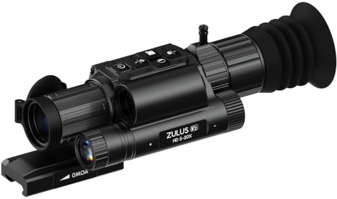 DNT Optics Zulus HD V2 Digital Day/Night Vision Scope con infrarossi, telemetro laser e calcolatrice balistica