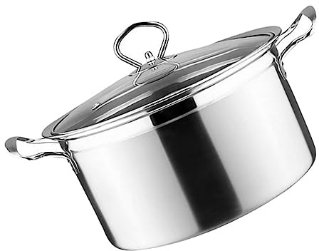 ROMISBABA Pentola Acciaio Inossidabile per Induzione Bollilatte Antiaderente con Temperato e Facile da per