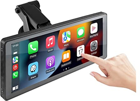 Caméra de recul pour Voiture 9 '' IPS sans Fil Carplay Auto Full HD écran Tactile Portable Moniteur autoradio multimédia Lecteur vidéo(Monitor add Camera)