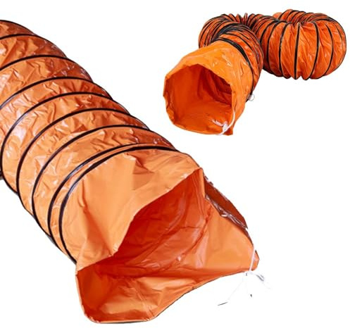 IMUNKT PVC-Schlauch 10m Warmluftschlauch Lüftungsschlauch, 200/300mm Lufttransportschlauch Für Gebläse/Dieselkanone/Klimaanlagen, Lüfterkanal Wasserdicht Und Flammhemmend(2m(6.6ft),200mm-8)