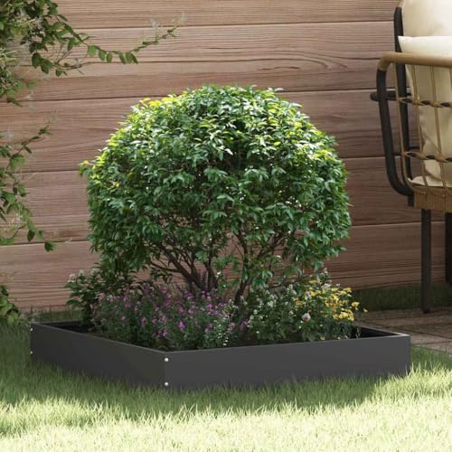 Générique Bordure de Pelouse Noir 60 x 60 x 13 cm Acier,Quincaillerie,Clôtures & barrières,Murets & Bordures de Jardin,Noir,2.5 KG,874730