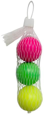 Bollar för racketar strand set 3 bollar strand tennis racket strand squash boll ersättning 3 delar för färgglada racketar sommar ersättning för racketar trädgård padel barn vuxna (A)