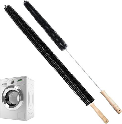 Pack of 2 Radiator Brushes, 29.25 Inch Long and 27.68 Inch Short, Flexible Radiator Cleaning, Pipe Cleaner, Thin, Small Cleaning for Washing Machines