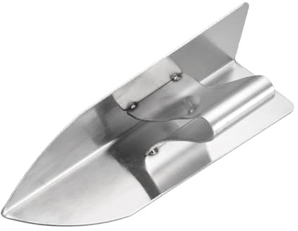 sourcing map Herramienta de esquina para paneles de yeso, cuchillo de esquina interior de acero inoxidable de 14,5 cm con agarre ergonómico para enlucido de ladrillos, cinta de yeso, color plateado