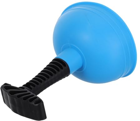Generico Pompa a Ventosa per WC e Lavello Bagno Sturalavandini Mini con Manico Antiscivolo Strumento Robusto per Rimuovere Intasamenti da Doccia Lavandino e Vasca Pulitore Tubature Blu