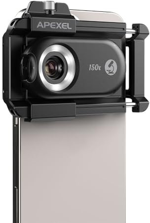 Apexel - Kit 3 in 1 con doppia fotocamera per iPhone X/X(solo) + set di lenti esterne aggiuntive, doppio obiettivo macro, teleobiettivo e fisheye + teleobiettivo e grandangolo