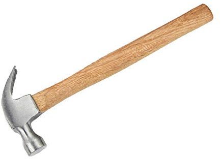 Claw Hammer Nail Hammer Tool Multifunctional Angle Hammer with Wooden Handle for Home Repair, DIY, Building, Woodwork (0.5kg)
