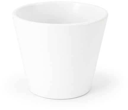 Maceta Cactus cerámica Color Blanco 8 x 8 x 6,5 cms pequeñas Pack DE 6 Unidades