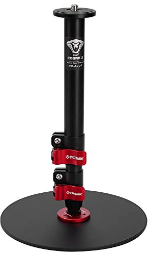 IFOOTAGE A200 Round Base Monopod, 22 Table Top Video Monopod, Aluminum Camera Mono pod with Base, Compatible with DSLR Camera, Light, Webcam for Live Streaming, Vlogging, Payload 10KG/22LBS