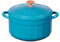 Olla para pasta, cuenco cubierto, utensilios de cocina, recipiente de comida con tapa Binaural para sopa de cebolla francesa, uso doméstico para estudiantes (Azul)
