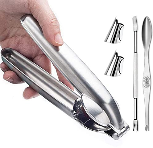 Artcome Nut Cracker Chestnut Clip Walnut Almonds Hazelnuts Pliers Metal Nut Opener Plier Multifunctional Chestnut Opener with 2 Thumb Peeling Shell, 1 Wide Forks and 1 Forks