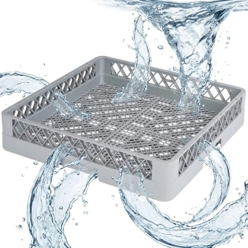 MORLEOS Spülkorb 50x50 für Gastro Spülmaschine – Besteckspülkorb 49x49x10 cm (feinmaschig) – Geschirrkorb für Restaurant Hotel Catering – robust hygienisch