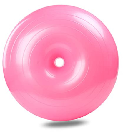 Supvox Donut Trainingsball aus PVC, Rosa, Inklusive Luftpumpe