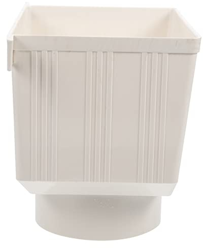 Hemobllo Collettore e Tubo di Raccolta Acqua Piovana in Pvc 9.8x6.5x6.5 Inch Kit Deviatore per Grondaie Uso Esterno e Raccolta Acqua Piovana