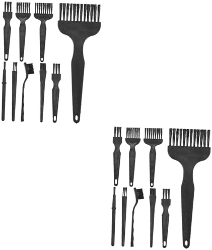 Beatifufu 16 Stk Rasierer Reinigungsbürste Elektrischer Gesichtsrasierer Rasiermesser Reiniger Schere Trimmer Reinigungswerkzeuge für Rasierer Reinigungsmittel für Rasierer pp Black