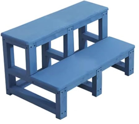 Escabeau 2 Marches, Marchepied Large, Marchepied à Deux Marches, Marchepieds pour Chevet, pour Cuisine, Salle de Bain, Chambre à Coucher(38.1in/97cm)