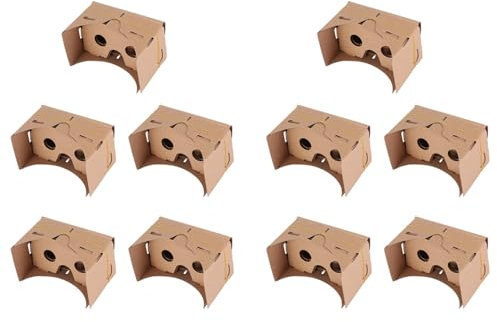 Eoslcusmvl 10Conjunto Tablero Duro de 6 Pulgadas DIY 3D VR Gafas de Realidad Virtual para CartóN