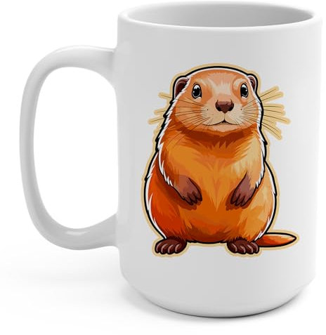 Tazza Da Caffè Gopher Latte Mug Donne Tazze Di Caffee Personalizzato Tazza Innamorati, Per Colazione, Compleanno, Merenda, 330ml