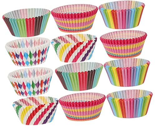 iplusmile 500 pezzi Pirottini per Muffin e Cupcake Antigrasso Decorazioni Flessibili per Compleanni Matrimoni e Feste Tema per Dolci e Cioccolatini