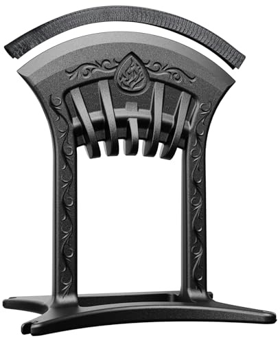 Poffattr Kindling Splitter for Firewood, Manual Wood Splitter for Firewood with No Axe, Cast Iron Log Splitter Wedge Point with Safety Cover