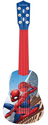 Lexibook, Spider-Man, My First Guitar for children, 6 nylon strings, 21 long, guide included, blue/red, K200SP
