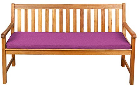 Gutekissen® Sitzkissen für Bank, Gartenschaukeln, Sitz, glatt. FK5 (180x40x5, Rosa)