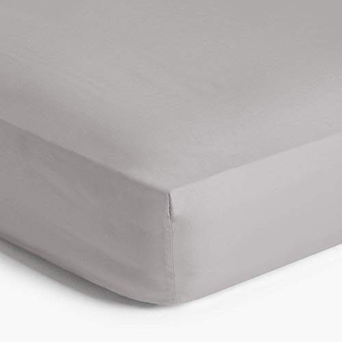 Imperial Rooms Brushed Microfibre Single Fitted Sheet 25 CM Easy Care Soft Bed Sheets Fade Resistant (Grey)