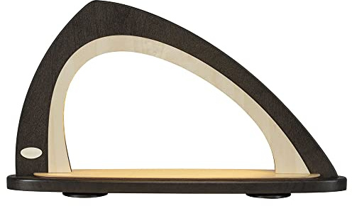 weigla - Leerbogen original Erzgebirge I LED Lichterbogen zum Dekorieren mit LED Beleuchtung I braun-natur asymmetrischer I Schwibbogen zum Bestücken I Deko innen für Weihnachten und das ganze Jahr