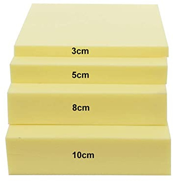 Yuro Ersatzkissen/-matratze/-boden aus expandierter Schaumstoff - Hochdichte Schaumstoff-Füllung, XL (40 x 40 cm)