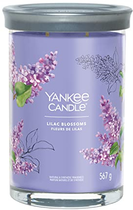 Yankee Candle Signature Scented Candle | Lilac Blossoms Large Tumbler Candle with Double Wicks | Soy Wax Blend Long Burning Candle | Perfect Gifts for Women
