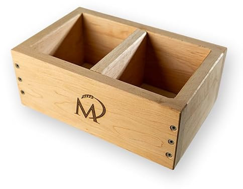 hello sweety Marcels Holzbackrahmen aus Erlenholz für nachhaltiges Backen - unterteilbare Brotbackform 25x16x9 cm