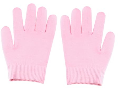 POPETPOP 2paio Guanti Idratanti in Gel e Calzini per Piedi Set di Spa per Mani e Piedi Secchi Rosa per Cura della Unisex