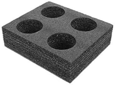 Wensmy Foam Cup Glass Holder - Takeout Drink Holders / Carrier Trays (4 Hole)