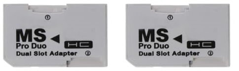 2X Card Reader Micro-SD TF to MS Pro Card Adapter Single Dual Slots for Gamepad for