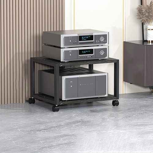 Tv-möbel & phonomöbel，Mit universellen Rädern, leicht zu bewegen，Multifunktion plattenspieler schrank，Mehrere Größen verfügbar，Starke Tragfähigkeit,Geeignet für Wohnzimmer, Schlafzimmer, Büro(Nero,50*