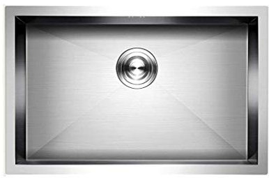 HanDpi Lavello da Cucina a Una Vasca, lavabo da Incasso con Kit di Scarico R10, profondità 220 mm