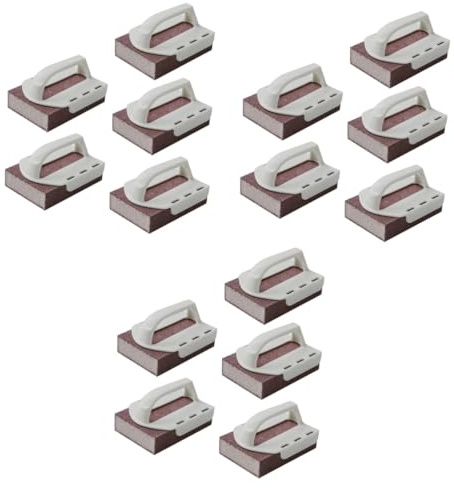 minkissy 15pcs Emery Cleaning Sponge Scrubbers for Kitchen Sink Cleaning Decontamination Wipes Sponges for Scouring Pad Random Color