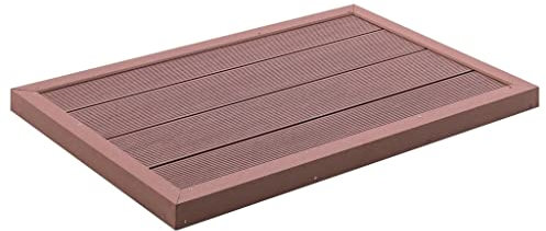 Xichuzi Bodenelement für Solardusche Braun 101x63x5,5 cm WPC, Bodenelement Für Solardusche, Platte Für Solardusche, Bodenelement Für Gartendusche - 49065